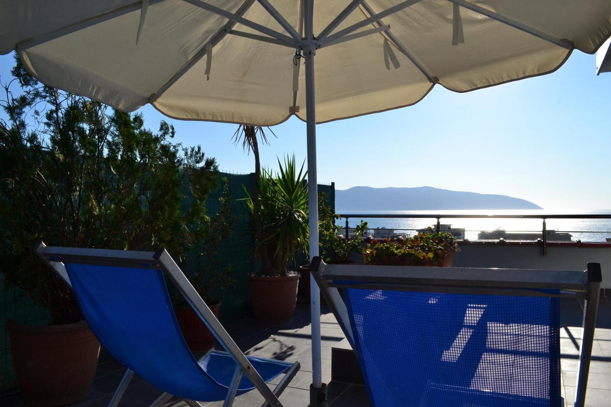 Seaview Penthouse Terrace & Garage Apartment Vlorë Exterior foto