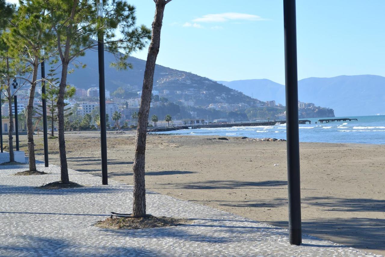 Seaview Penthouse Terrace & Garage Apartment Vlorë Exterior foto